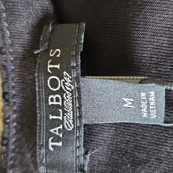 Talbots Black Sequin Sleeveless Top Women's Medium Lined NEW - Picture 8 of 11